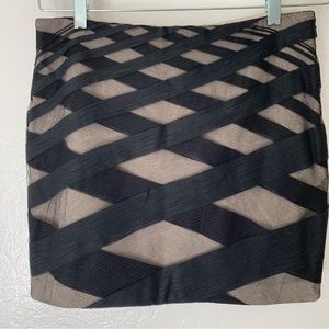 Robert Rodriguez Mesh Banded Mini Skirt - Size 2